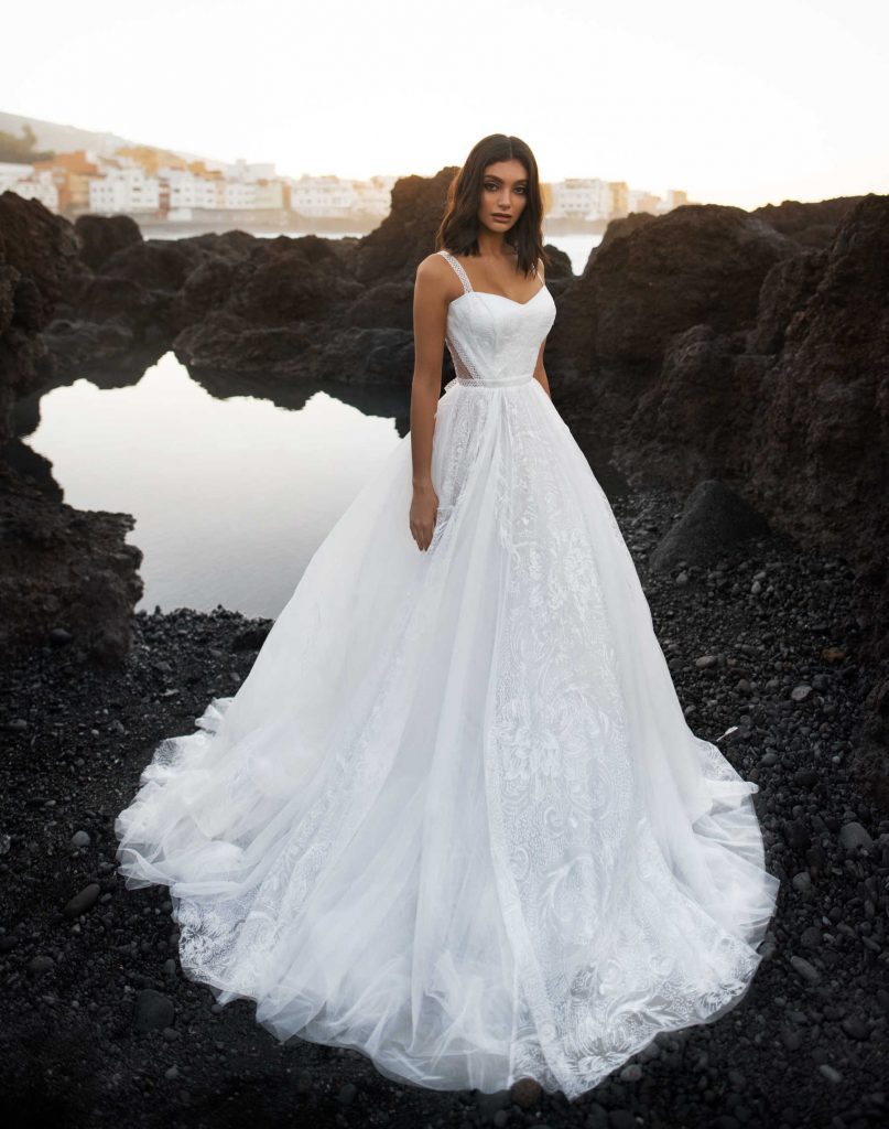 The Somalia - floral lace wedding dress from Dell'Amore Bridal's Waterfall collection