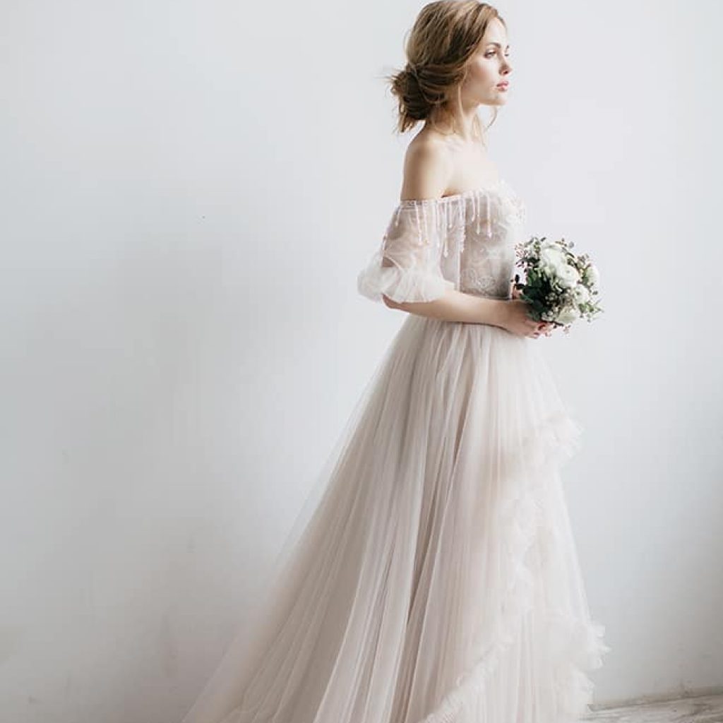 The Viris - floral lace wedding dress from Dell'Amore Bridal's Wedding Bloom collection