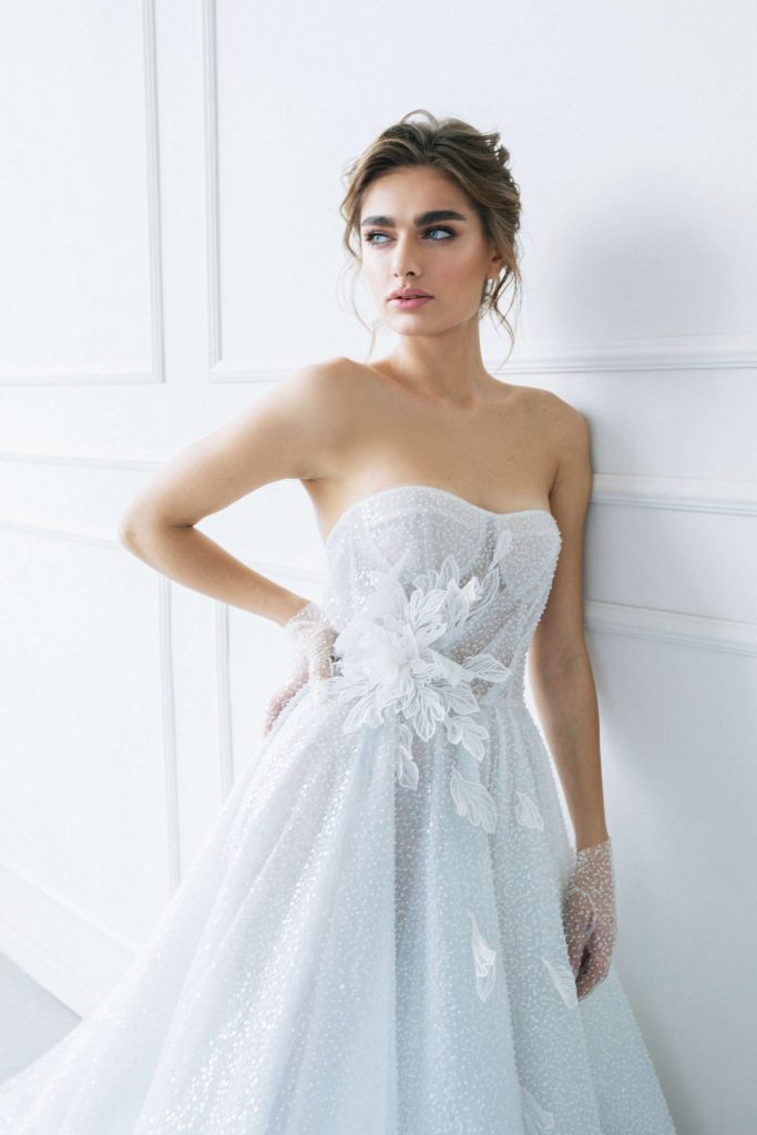 Scarlet wedding dress from Dell’Amore Bridal’s Waterfall Collection. Auckland Bridal Boutique 