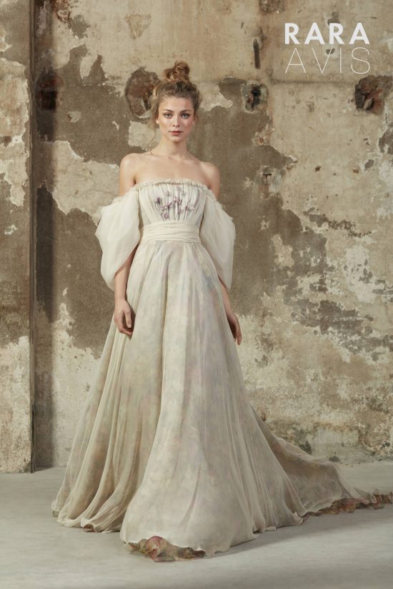 Embroidered Long Sleeve Wedding Dress by Elizabeth K GL1804– sheerdreamz