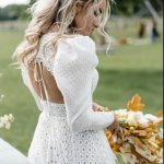 Rara Avis Lace backless wedding dress Zabava at Dell'Amore Bridal, NZ.1