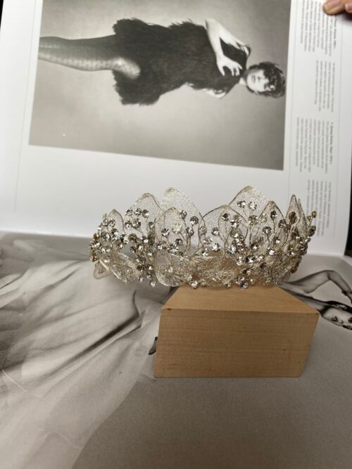 bridal tiara with crystals from dell'amore bridal, nz